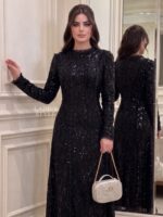 ⁦فستان انيق للمناسبات لونين⁩ - الصورة ⁦5⁩