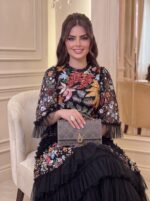 فستان انيق من الترتر متوفر  لونين